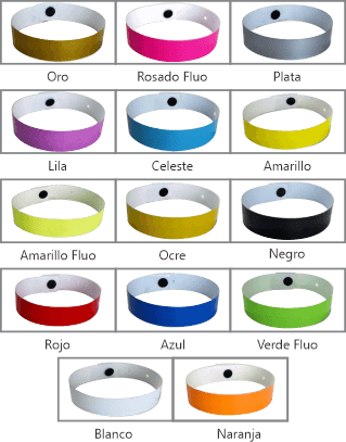 colores del modelo de pulseras Soft Comfort